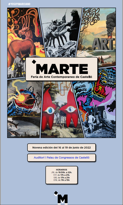 16-19 Junio 2022, Presentamos en Feria MARTE el Solo Project de Annita Klimt "Fragancia de Olvidados Planetas".