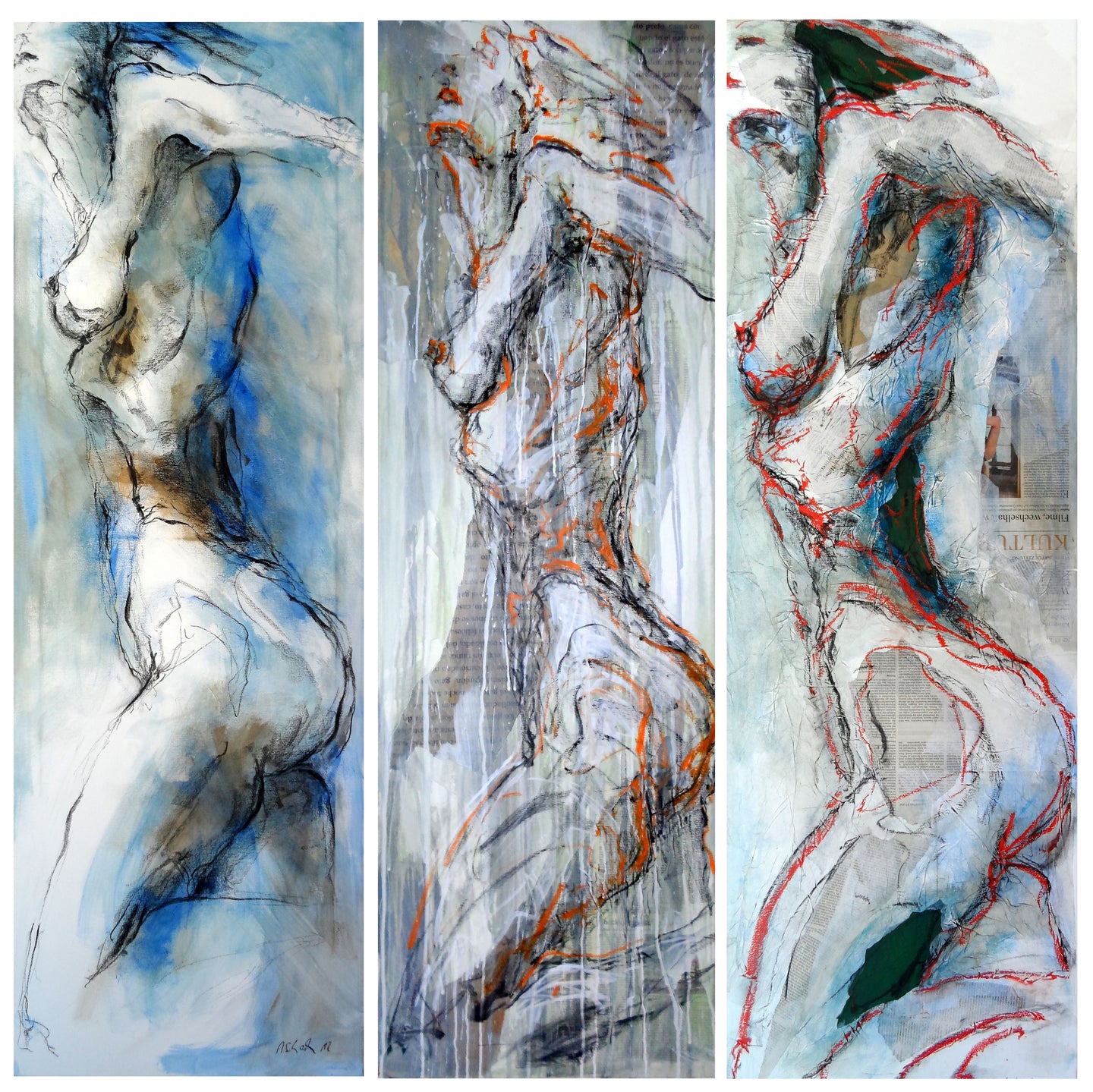 Annette Schock - Tríptico Lola #01, #02, #03.