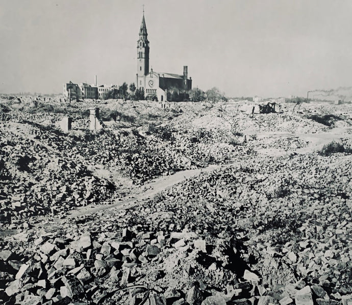 - Robert Capa - Poland, 1948. Rubble in Warsaw was all that was left of the Jewish ghetto.